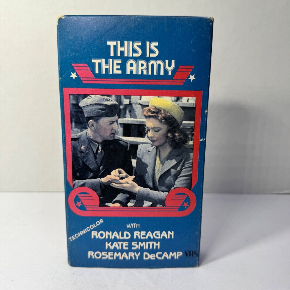 This Is The Army (1943) VHS Ronald‎ Reagan Kate Smith 1984 Memory Lane Video VTG